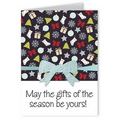 Seed Paper Shape Holiday Greeting Card - Gifts/Bow